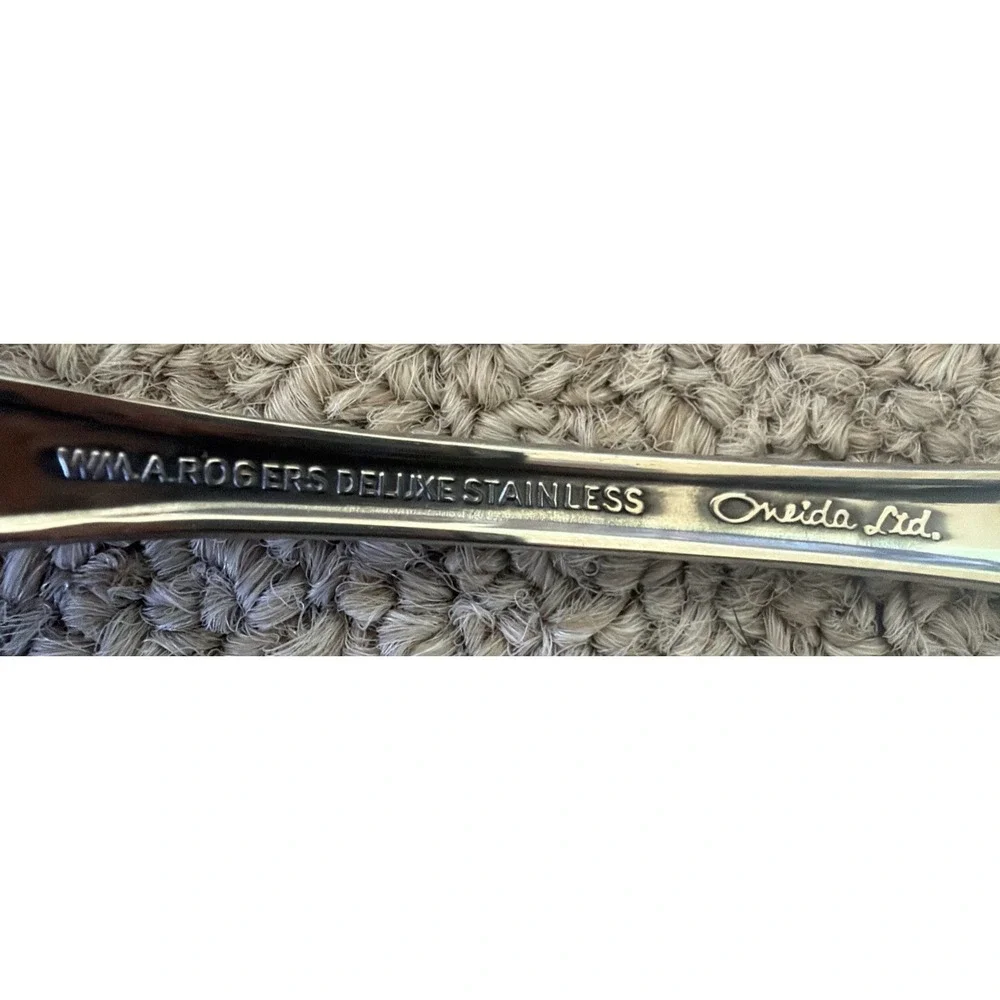Lot of 12 Wm A Rogers Oneida LTD Mansfield Amadeus Deluxe Stainless Flatware EUC